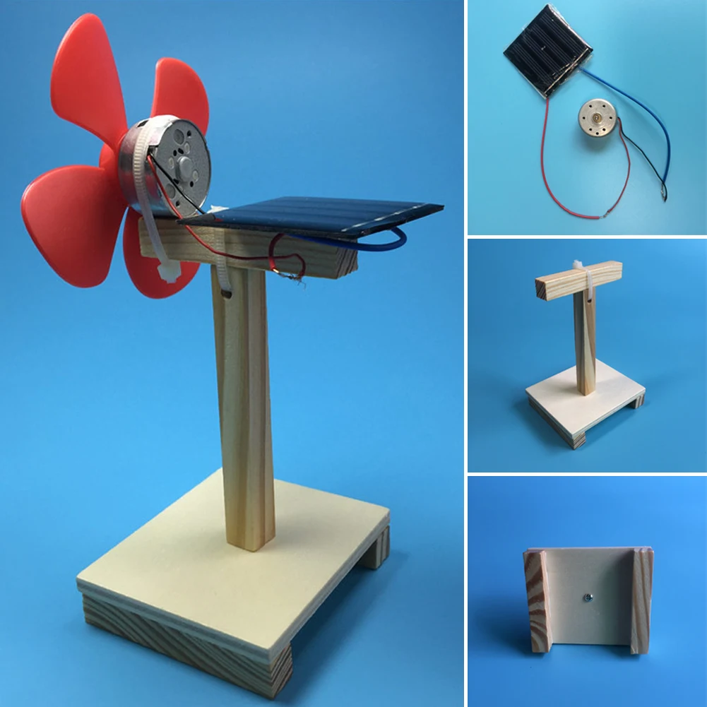 2019 New Design Educational Toys Mini Solar Power Fan Children Brain Training Kit 4