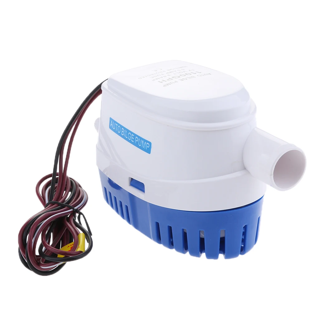 MagiDeal 1100GPH 12V Автоматический Трюмный насос для яхты погружной 1,15 ''выход