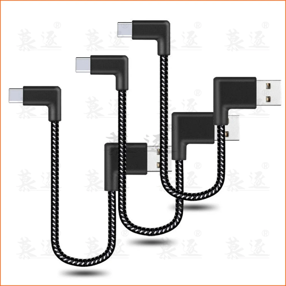 

Кабель с разъемами USB 2,0 и Type-C под углом 90 градусов, USB 3,1, Type-C, для всех устройств типа C, нейлоновый плетеный кабель