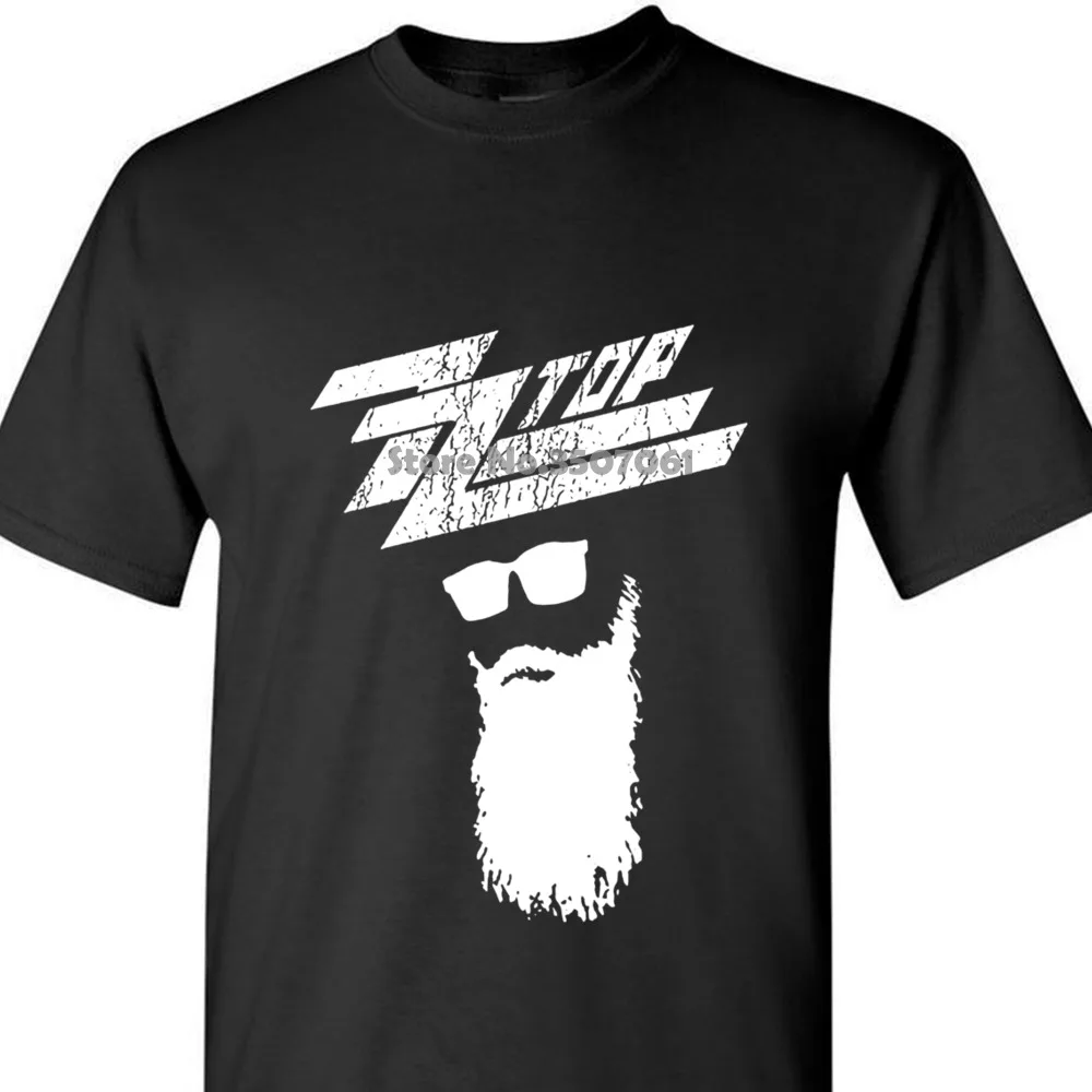

Tshirt O-neck summer winter Personality Fashion Men T-shirts Zz Top Rock Band Logo Texas Men's T-shirt coat clothes tops