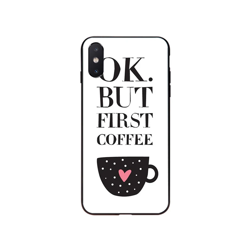 apple iphone 13 pro max case OK but first coffee Phone case For iphone 13 Pro Max 12mini 12 11 ProMax XS MAX XR SE2 8 7 plus X apple 13 pro max case