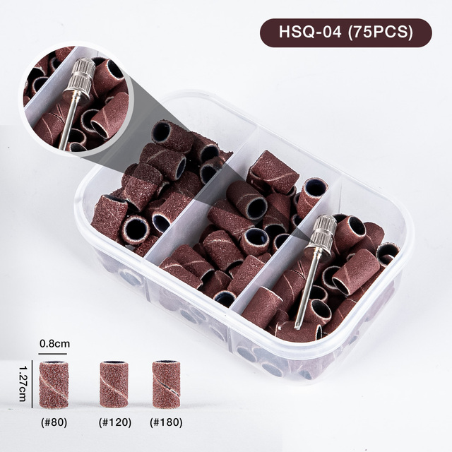 50/100PCS Nail Art Sanding Bands Accessory For Electric Nail Machine Nail Drill Bits Gel Polish Remover Tool