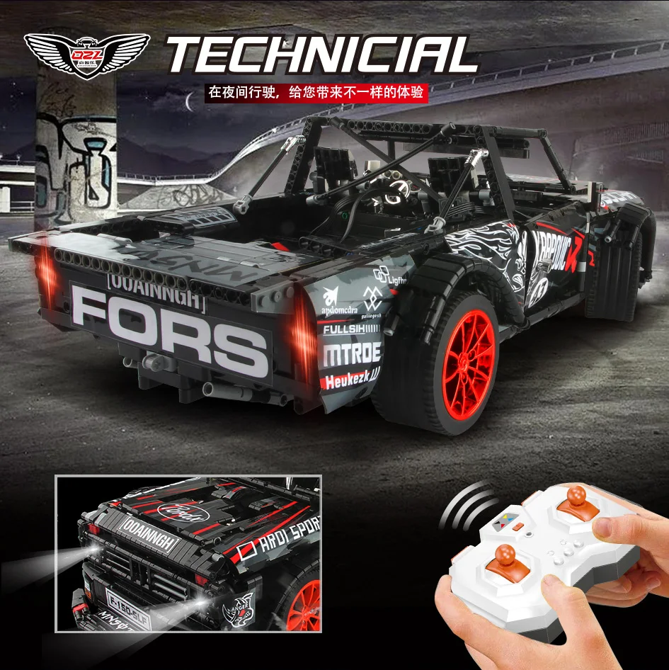Technic MOC 22970 F 150 Ford Mustangs Hoonicorn Модель гоночного автомобиля строительные блоки