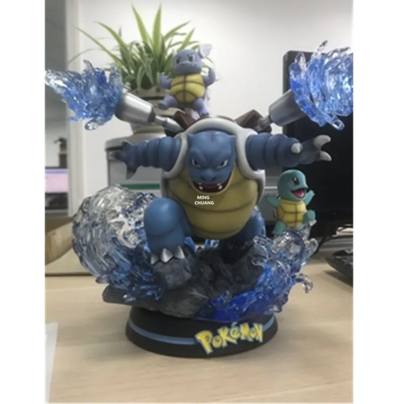 1" Аниме имитация статуя животного Wartortle бюст белка полная длина портрет Blastoise анимационная фигурка GK игрушка коробка 25 см V642