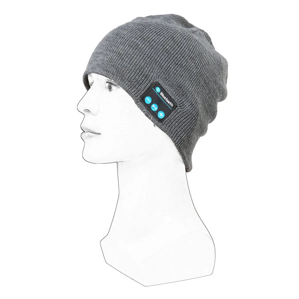 Bluetooth вязаная шапка, беспроводная теплая шапочка, теплая шапка, Bluetooth светодиодный головной убор, умная шапка для наушников, музыкальная шапка, наушники, гарнитура 11,4