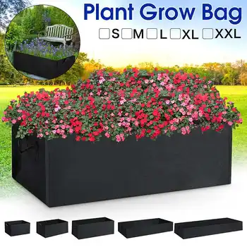 

Rectangle Felt Planting Bag Garden Planting Container Grow Bags Breathable Pot for Plants Nursery Pot for Ornamental vegetable
