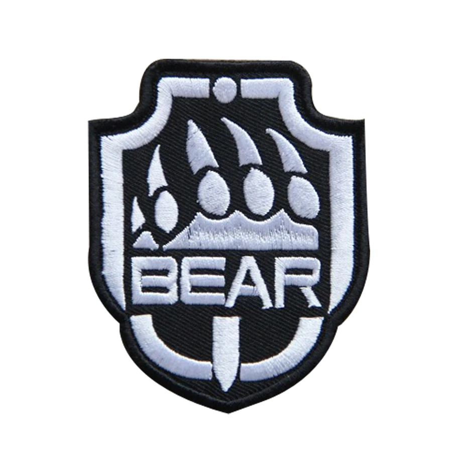 RUSSIAN BEAR Printed Sew On Patch Ancient Bear Logo from Russia !!