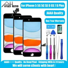 ЖК-дисплей PINZHENG AAAA для iPhone 6, 6 s, 7, 8 Plus, ЖК-дисплей в сборе, дигитайзер для iPhone 5, 5S, 5c, se, сменный ЖК-дисплей s