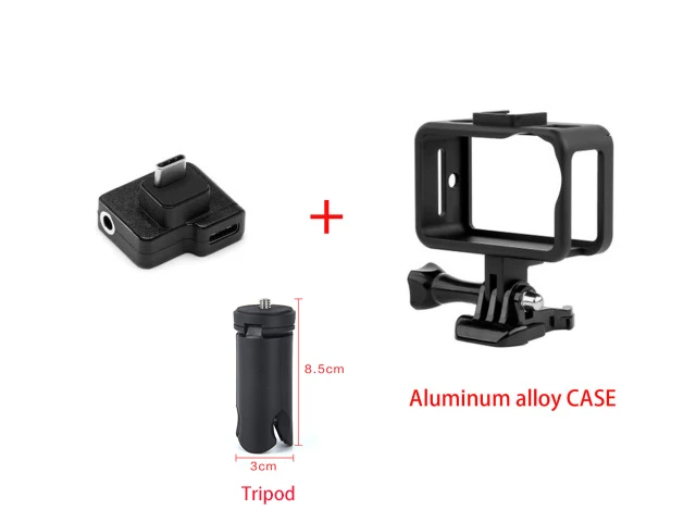 CYNOVA DJI Osmo экшн микрофон 3,5 мм/USB-C адаптер Аудио Внешний 3,5 мм крепление для микрофона разъем TRS DJI Osmo экшн аксессуары - Цвет: Red Color