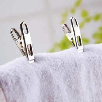 

20pcs Small Shop Stainless Steel Laundry Rustproof Washable Clip Travel Clothes Peg Spring Loaded Ultra Strong Bed Linen
