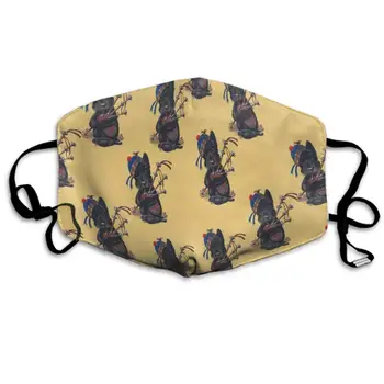 

AGRBLUEN Unisex Breathable 100% Polyester Face Mouth Cover Protective Anti Dust Pollution Mouth Mask Washable Reusable