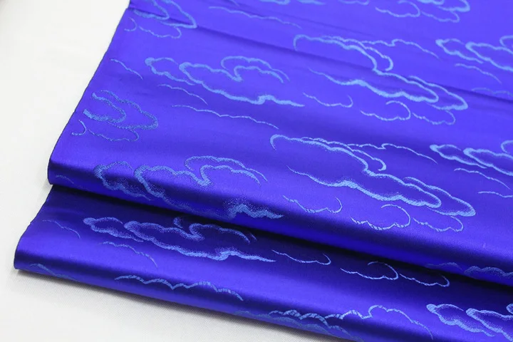 Жаккардовая парча монгольская одежда Tang платье Cheongsam материал фильм ТВ сценический костюм Украшение Diy шелковая атласная ткань облако