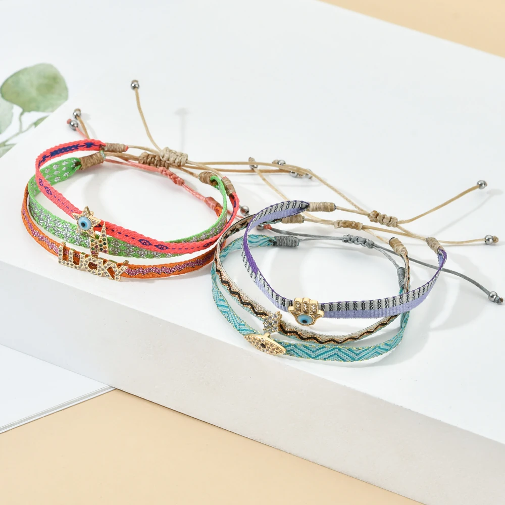ZMZY Boho Jewelry Bracelet Women Braided Bracelets Turkish Evil Eye Lucky Pulseras Mujer Bohemian Adjustable New Gift - Image 6