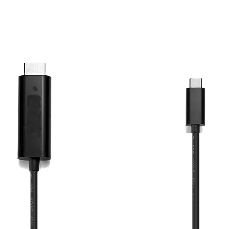 Usb-C type C Usb 3,1 к Hdmi 4K 2K Hdtv кабель для Mac портативный плоский кабель шнур черный