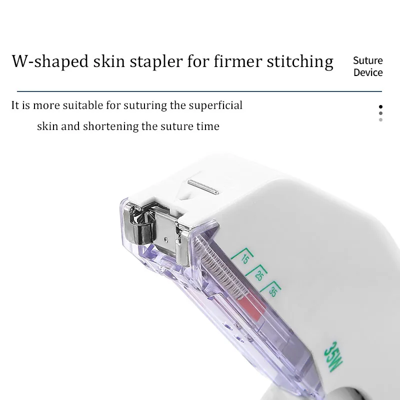 Disposable Sterile Pet Skin Wound Stitching Machine Cat Dog Use Animal Skin Stapler 35 Stainless Steel Nails 1 PC 2 PCs 5 PCs