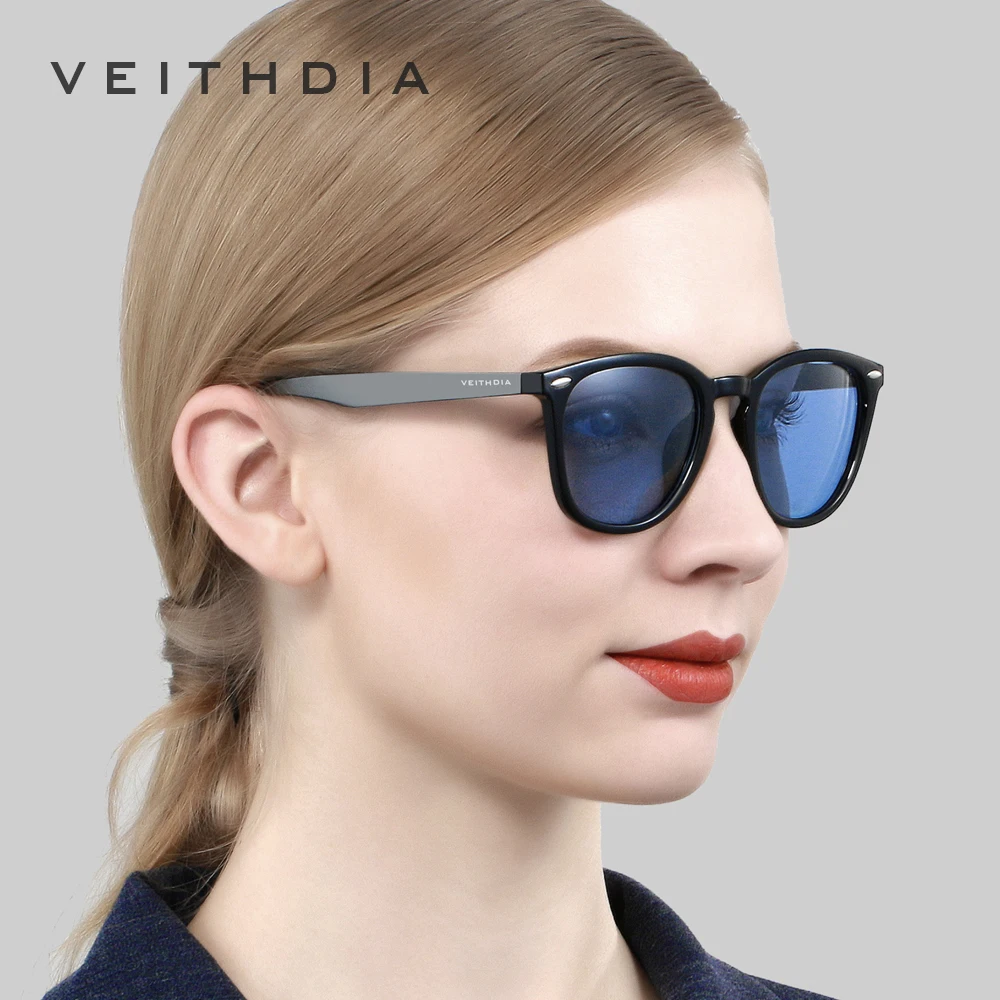 Солнцезащитные очки унисекс VEITHDIA фотохромные зеркальные алюминиевые + TR90 для