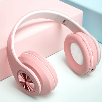 

Portable Wireless Headphones Bluetooth Stereo Foldable Headset o Mp3 Adjustable Earphones with Mic Music Portable Headphone