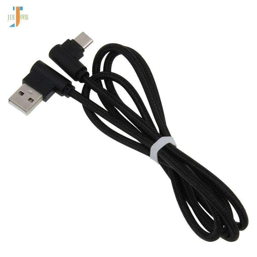 100 шт/партия usb type C кабель 90 градусов локоть для samsung Galaxy S9 S8 Note 8 USB C зарядное устройство USB кабель для Xiaomi Mi9 Oneplus 6