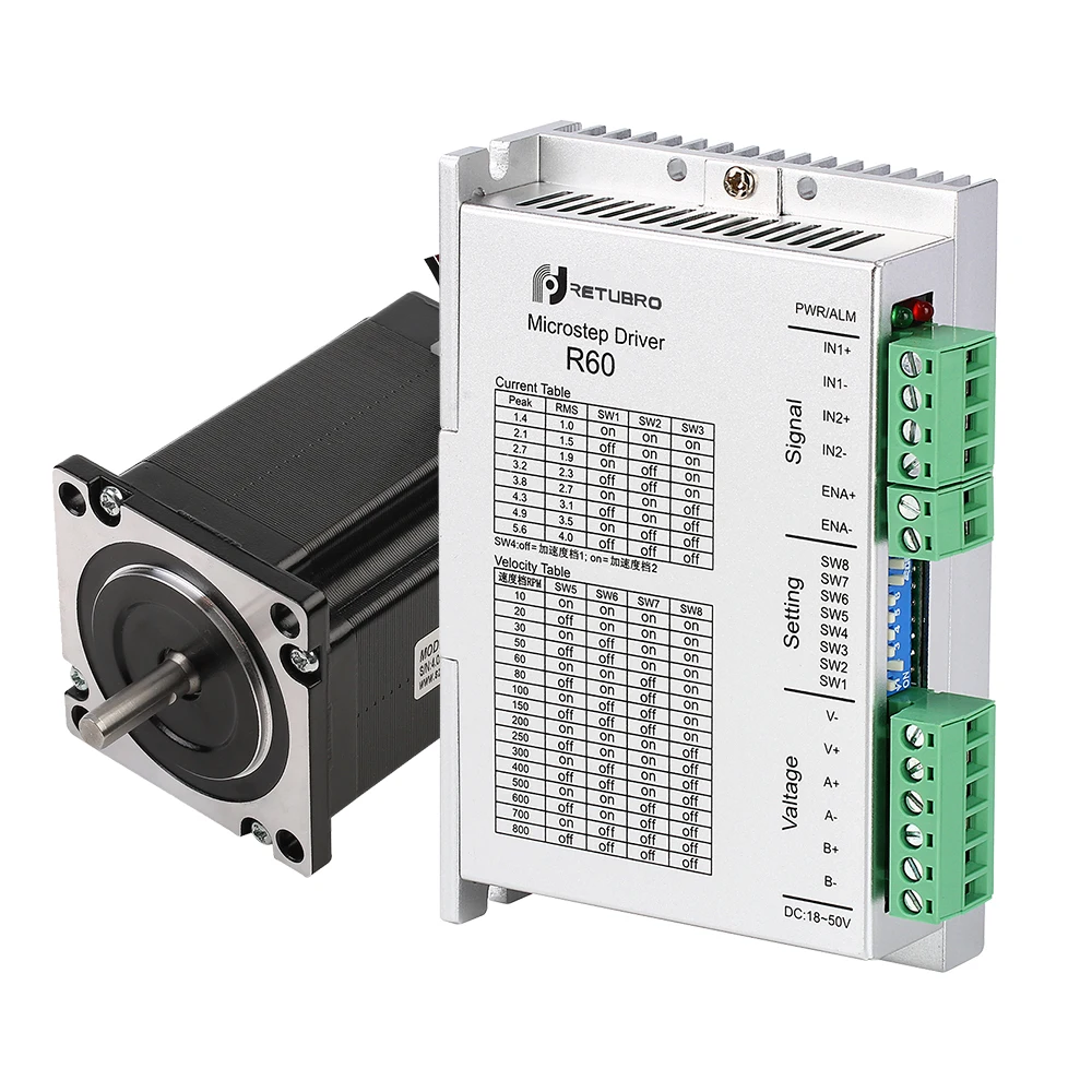 Шаговый двигатель и драйвер Nema 23 R60 + 57 серии 0 9 нм/1 3 нм/2 2 нм источник питания
