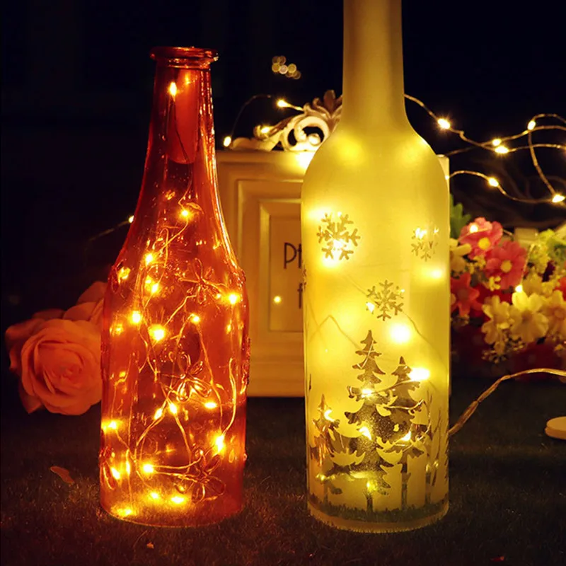 2 шт. светодиодный светильник на батарейках водонепроницаемый наружный внутренний Сказочный светильник гирлянда Рождественский Свадебный светодиодный светильник s украшение
