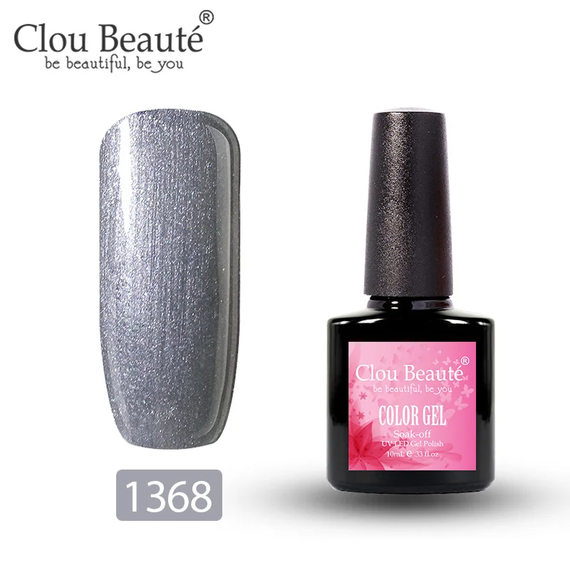 Clou Beaute 179 цветов Гель-лак для ногтей 10 мл УФ маникюр Дизайн полуперманентные Лаки дизайн ногтей гель Украшение Лак - Цвет: 1368