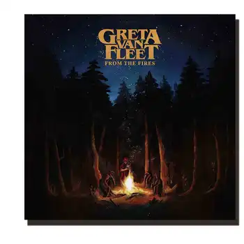 

C206 Art Greta Van Fleet From the Fires Music Album Poster Canvas Painting12x12 24x24 Print Wall Decoration