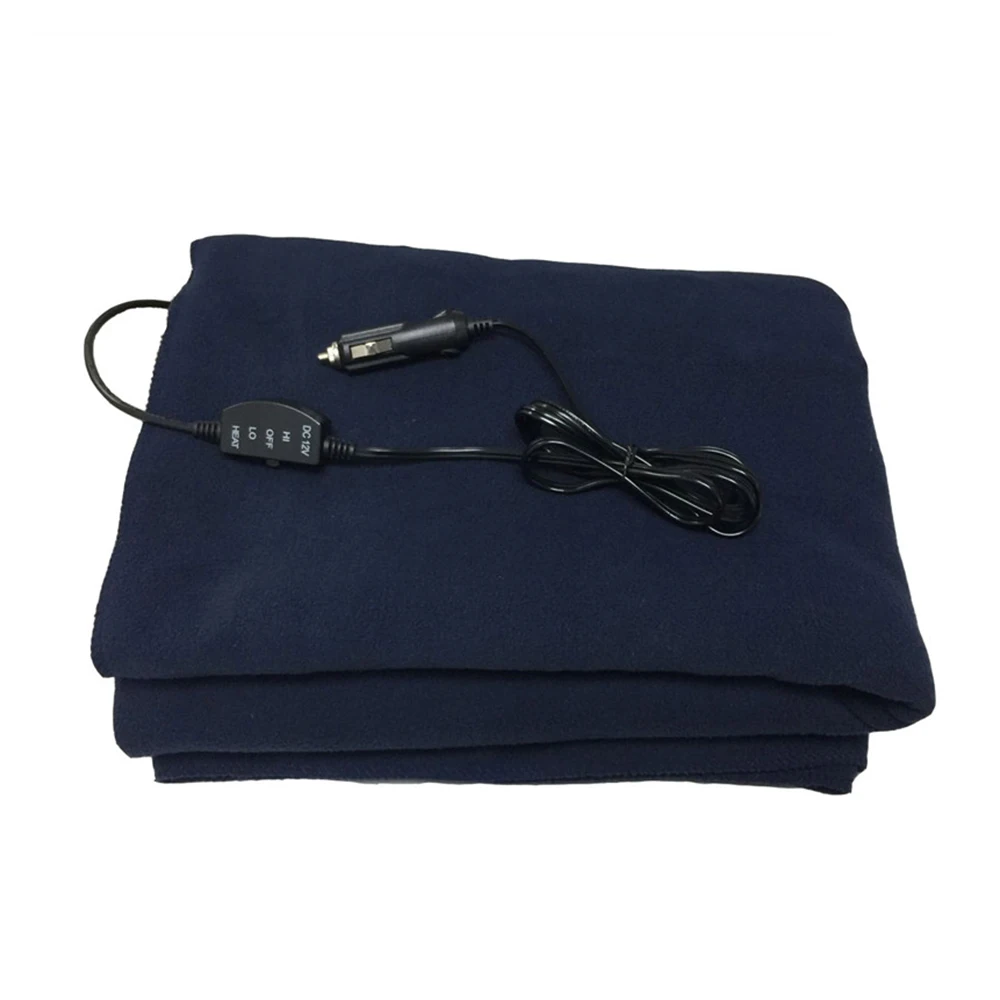 New 145X100cm 12V Electric Heated Car Truck Fleece Cosy Warm Winter Blanket Cover Heater Car Accessories Interior Cushion