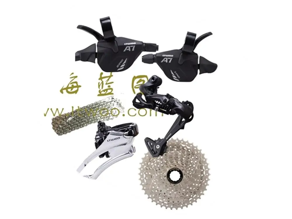 

LTWOO A7 front derailleur + rear derailleur + trigger shifter + cassette + chain 10S 20S 30S compatible shimano sram