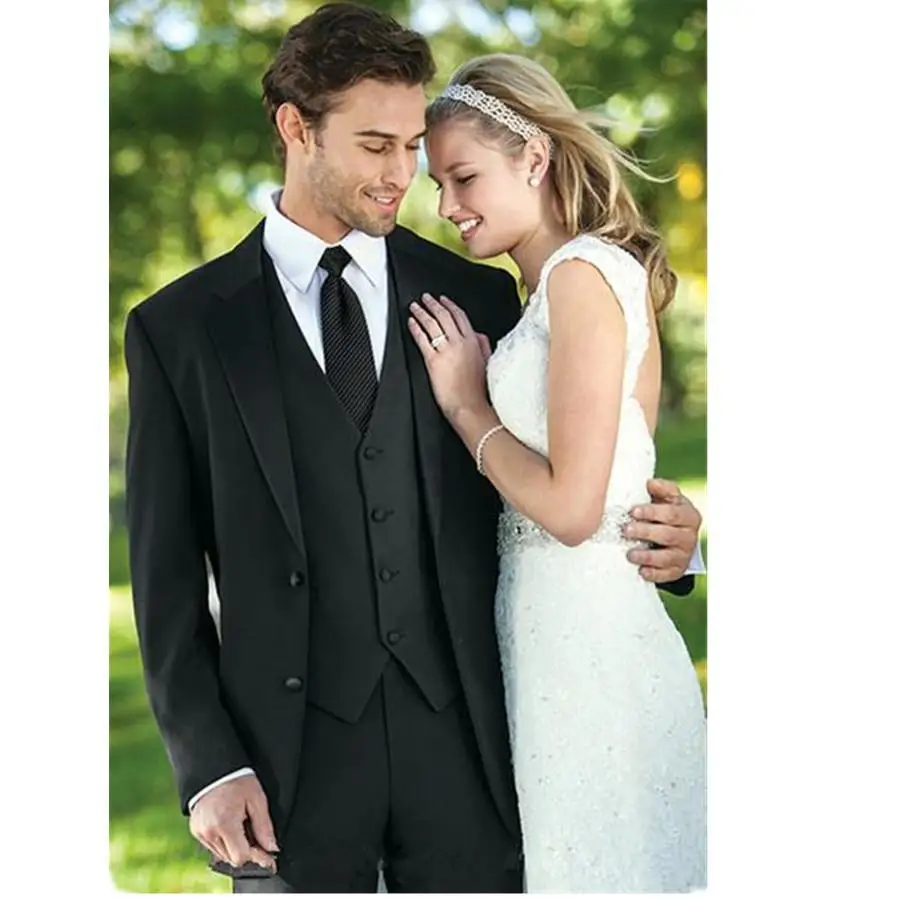 

Custom Wedding Suit 2020 New Arrival Handsome Groom Tuxedos Wedding Party Suit Bridegroom Prom Suits(Jackets+Pants+Vest) A120