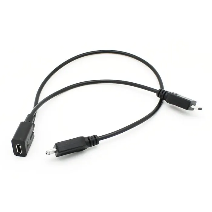 Usb-кабель разветвитель микро-usb кабель для зарядки Micro female to Dual malle для SAMSUNG HUAWEI XIAOMI Android мобильного телефона