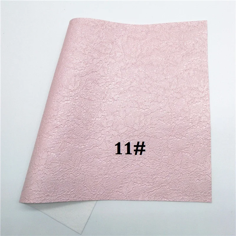 11 Glitterwishcome 21X29 см A4 размер винил для бантов кружево тиснение искусственная ткань, синтетическая искусственная кожа листы для бантов, GM608A - Цвет: 11
