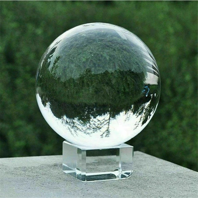 Boule de cristal K9 transparente pour photographie, sphère décorative,  objectif photo, support, 60mm, 80mm - AliExpress