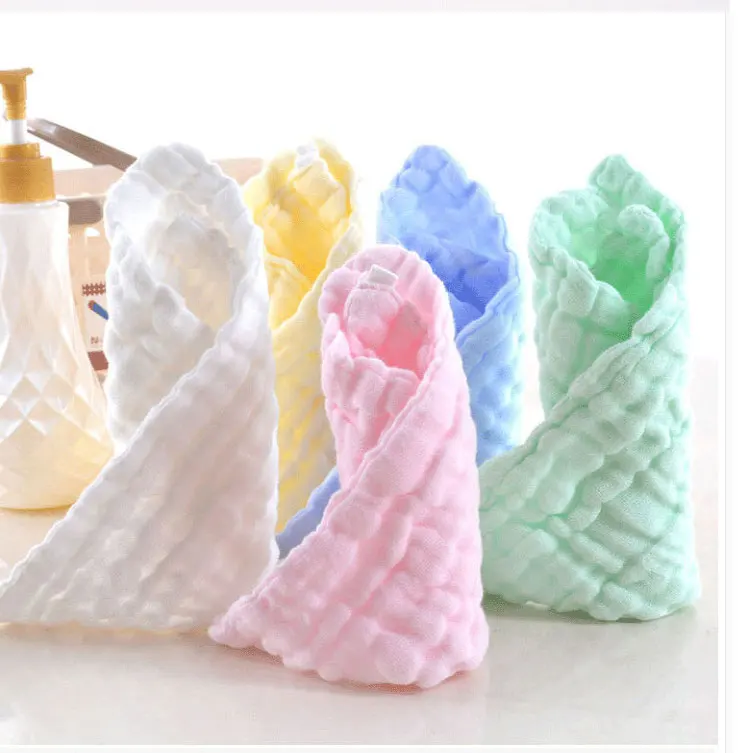 Хлопковое Марлевое детское мягкое полотенце для лица, детское полотенце, моющиеся матерчатые носовые платки, детское слюнявчик для кормления, 6 слоев