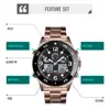 Brand SKMEI Men's Digital Watch Luxury 3 time Chronograph Stopwatch Bracelet For Men Luminous Display Mens Clock Waterproof Male ► Photo 3/6