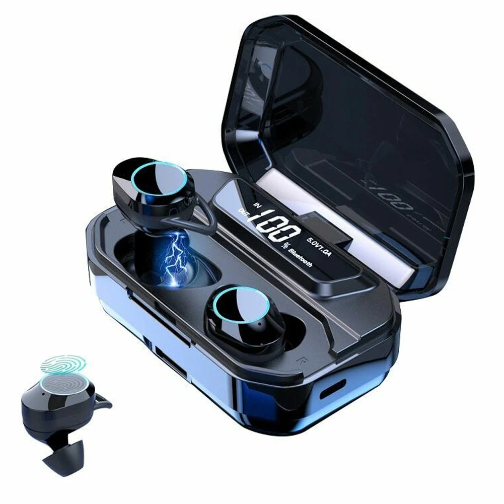 

Wireless Bluetooth 5.0 Earphones Waterproof LED Display Earbuds for Smartphones ING-SHIPPING