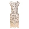 1920s Flapper Dress Great Gatsby Dress O-Neck Cap Sleeve Sequin Fringe Party Midi Dress Vestido De Verano Summer Women Dress ► Photo 2/6