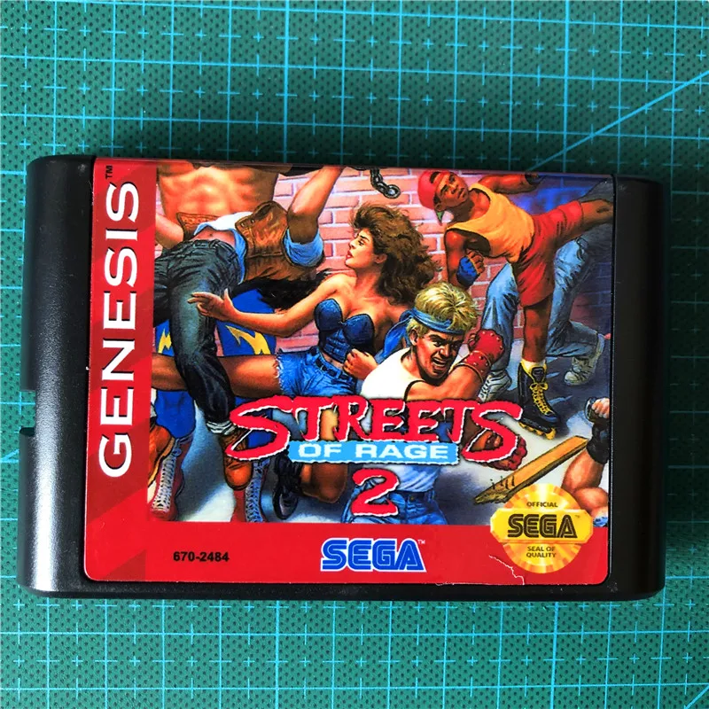 Улицы rage 2 для sega Mega drive 16 бит MD игры карты для sega Mega Drive для Genesis