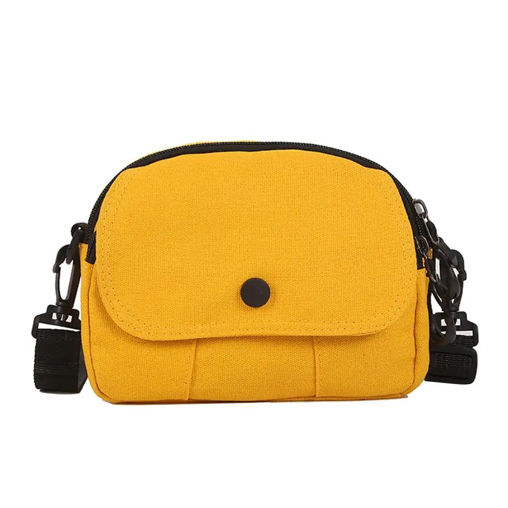 Yellow 25# Женская однотонная Повседневная Сумка-тоут, сумка из парусины на молнии, сумка на плечо, желтая женская сумка - Цвет: Yellow