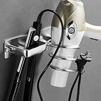

Spiral Wall Mounted Hair Dryer Storage Organizer Rack Holder Hanger Using in Bathroom Salon Stylist Tool Drier Hair dryer rack