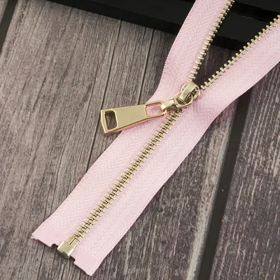 pinkgold 2 шт. 3#40 см 70 см Lightgold Open-end металлическая молния для шитья куртки юбка молния Cremalleras молния DIY аксессуары для одежды - Цвет: pinkgold