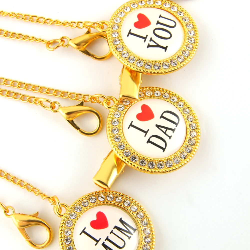 Bling Bling Pacifier Clip For Baby Bling Pacifier Chain Luxury Dummy Chain With Diamond For Infant