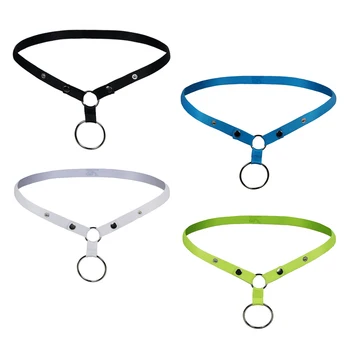 

Men's Scrotal Support Briefs G-String Metal Ring T-back Thong Tangas man simple hollow out lingerie exotic gift