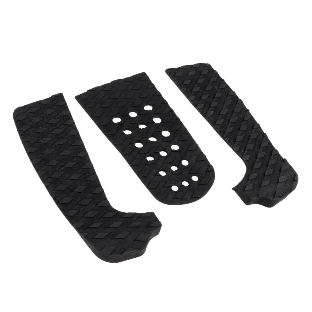 Long Lasting Surf Traction Pad  Surfboard Stomp Pads Grip for Surfboard  Skimboards Longboards Black Grey