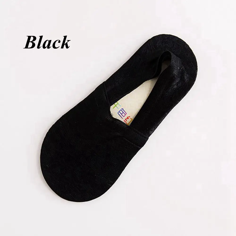 Black 1 пара эластичных носков-лодочек для женщин и девочек летние милые короткие нескользящие носки с кружевными цветами невидимое нескользящее покрытие низкие носки с высокой пяткой - Цвет: Black