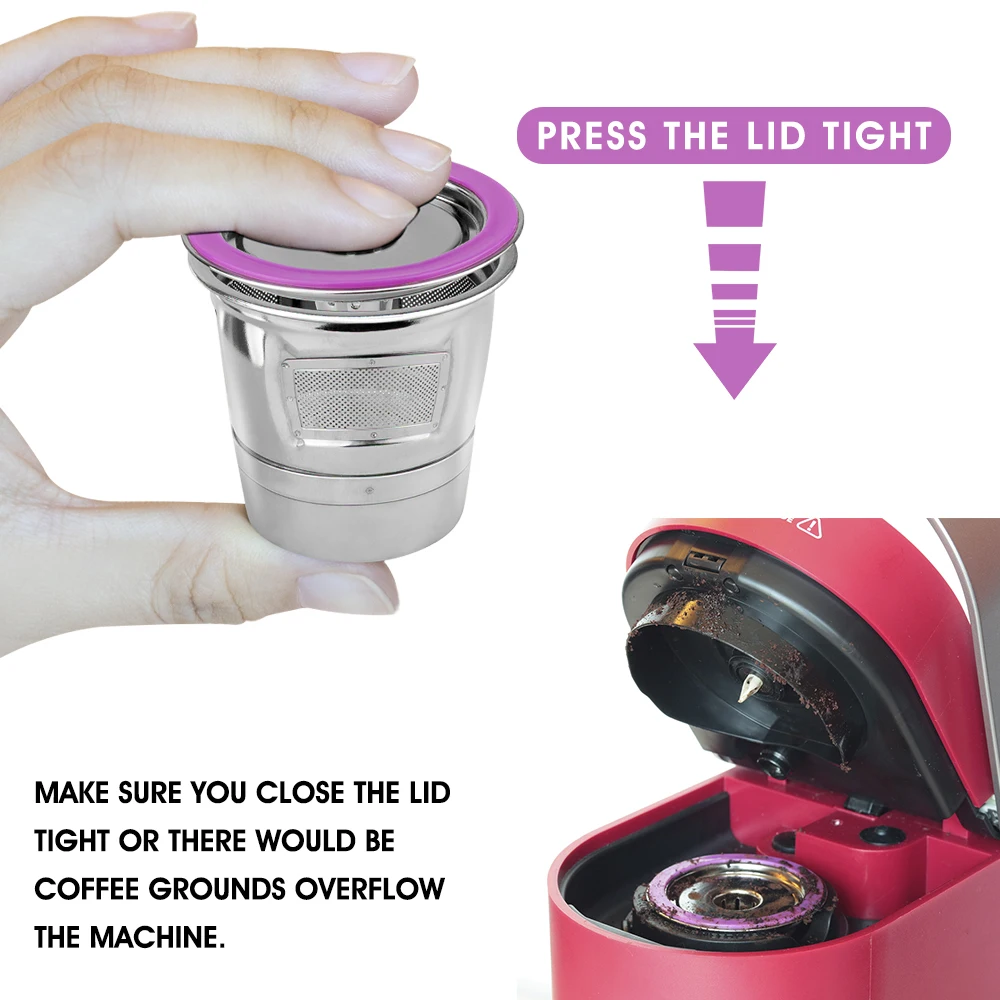 Stainless Steel K Cup Compatible With Keurig 1.0 & 2.0 Brewers Coffee