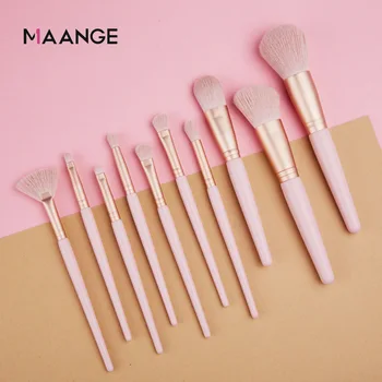 

Factory Direct Sales MAANGE / Ma'ange New 10 Makeup Brush Sets Beauty Tools Burst Foreign Trade Sales Blending Brush