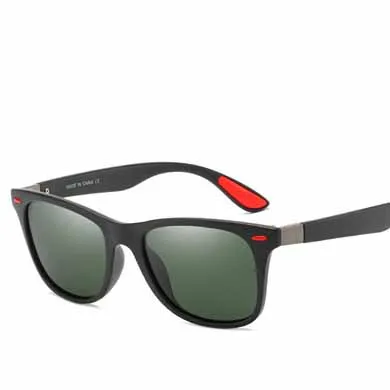 Поляризационные солнцезащитные очки для женщин и мужчин, винтажные очки с покрытием, линзы, очки для вождения, для мужчин/женщин, очки, солнцезащитные очки - Цвет линз: 4195BKGN