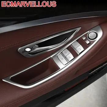 

Auto Window Button Automobile Modified Chromium Car Styling Bright Sequins Sticker Strip Protecter 14 15 16 17 FOR BMW X5 series