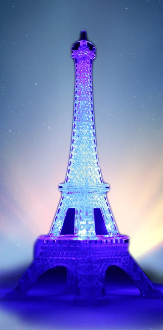 

Multiple Color Changes Decorative Lights High Quality Night Light Decorative Table LED Lights Eiffel Tower Bedroom Night Lights