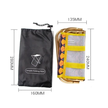 

Outdoor Folding Chair Camping Hiking Fishing Backpacking Foldable Picnic